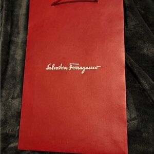 Salvatore Ferragamo Red Gift Bag